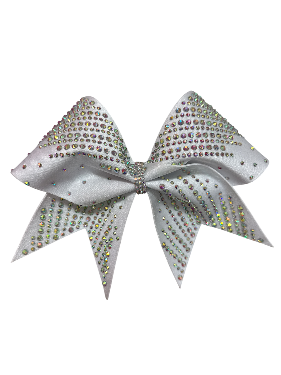 Elegant White Sparkle Bow