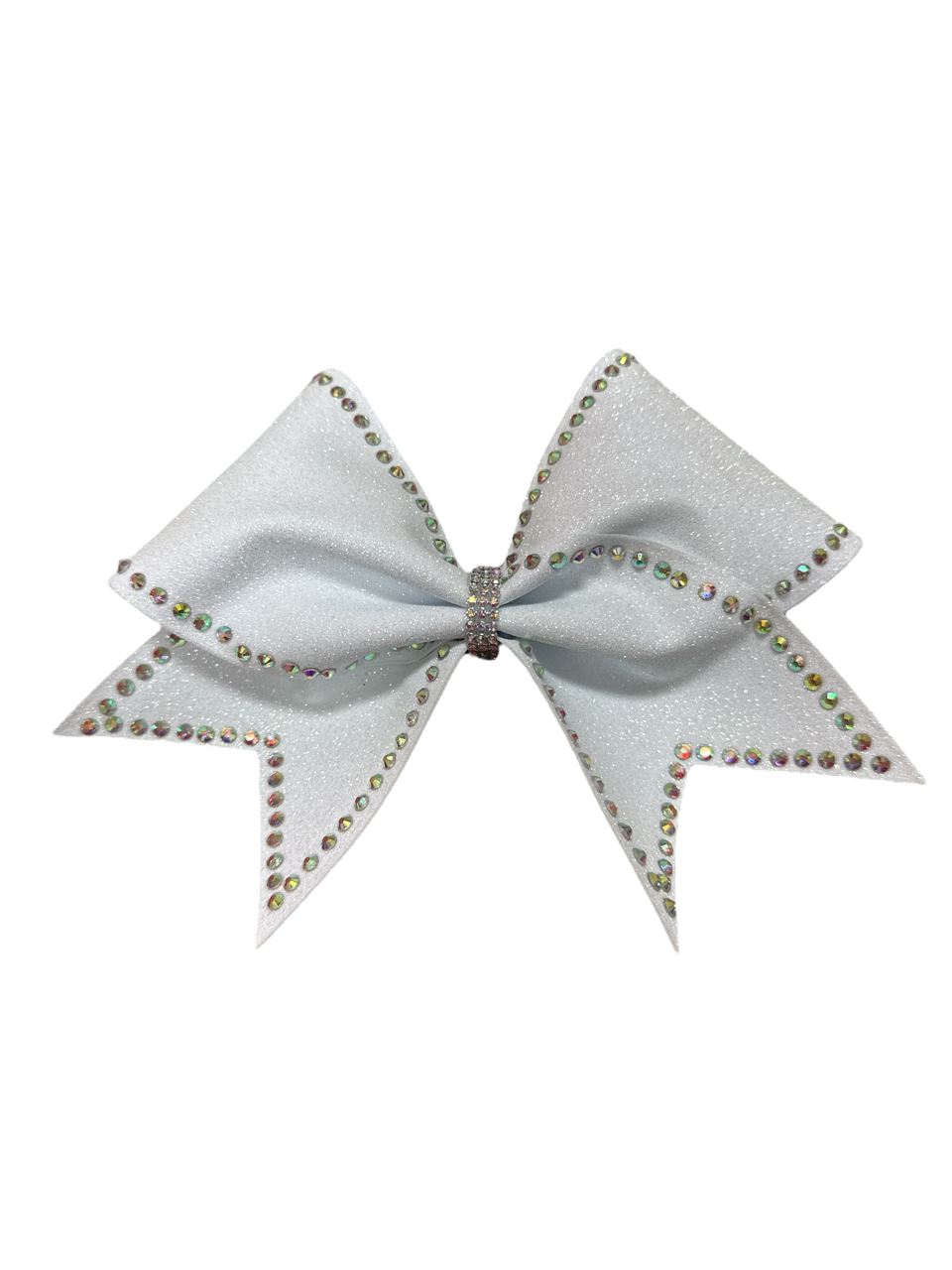 White Bow with Elegant Stoning