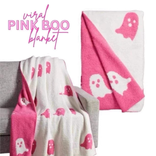Pink Boo Blanket